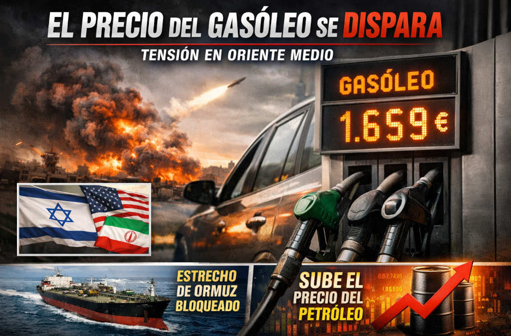 El precio del gasóleo se dispara tras la escalada bélica en Oriente Medio